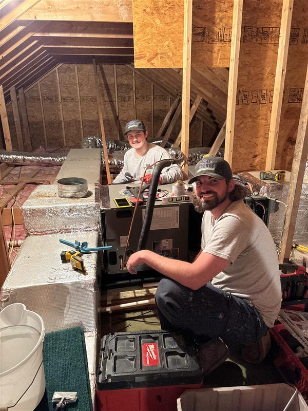 Ac repair in progress